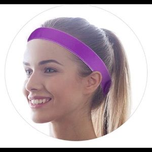FREE w/ purchase—purple mask button headband